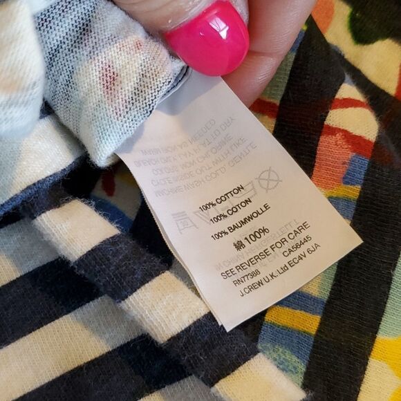 Michael de Feo for J. Crew womens size Medium Navy Stripe basic tee - Picture 6 of 6